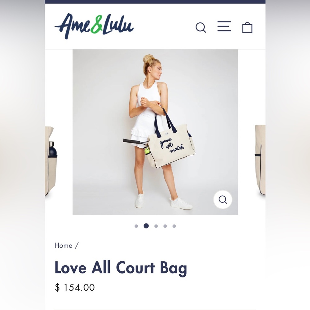 Amy Lulu tennis bag, used for one year